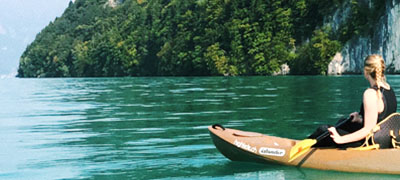 Student Kayaking Switzerland 